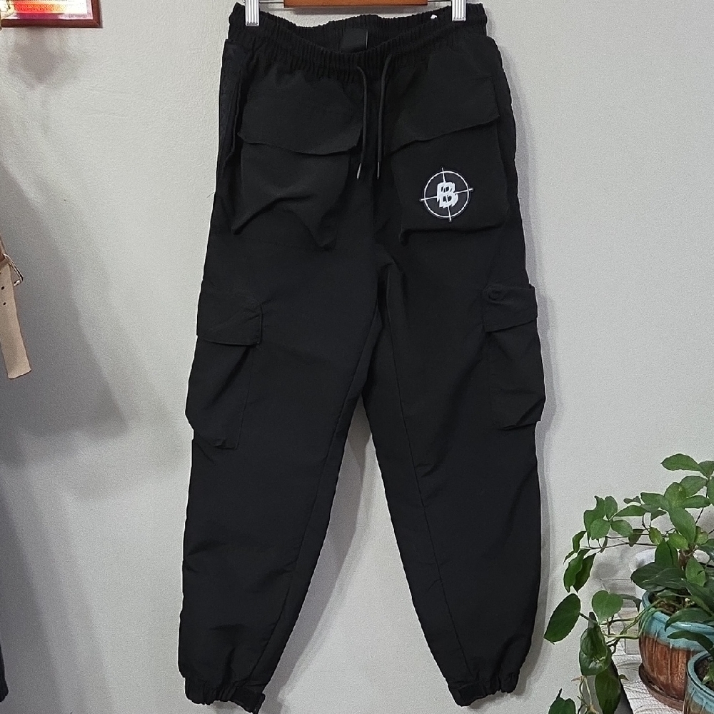 Stylish Black Cargo Joggers